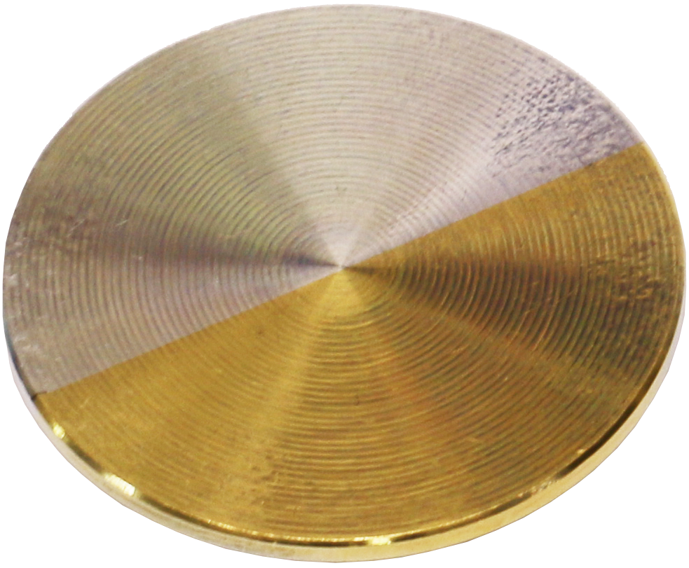 Reference sample (gold / aluminium) for KP and SKP systems
